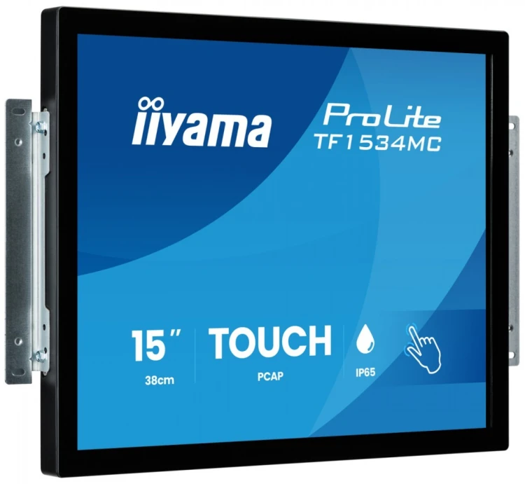IIYAMA Monitor 15 cali TF1534MC-B8X TN,POJ.10pkt.HDMI,DP,VGA,4:3,IP65,7H,USB