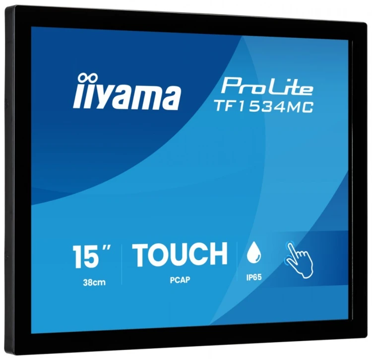 IIYAMA Monitor 15 cali TF1534MC-B8X TN,POJ.10pkt.HDMI,DP,VGA,4:3,IP65,7H,USB