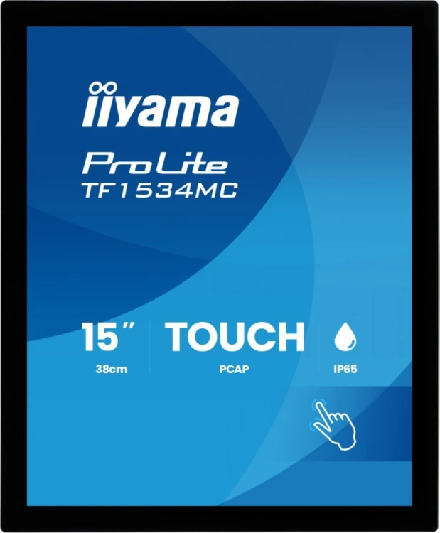 IIYAMA Monitor 15 cali TF1534MC-B8X TN,POJ.10pkt.HDMI,DP,VGA,4:3,IP65,7H,USB