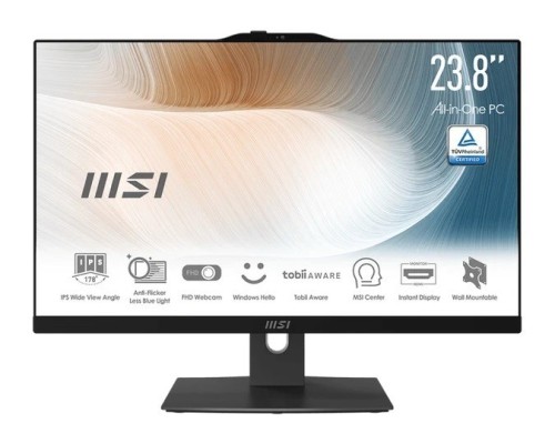 MSI Komputer All-in-One Modern AM242P 1M-2274EU WIN11PRO/Intel Core 5 120U/16GB/512 SSD/UMA/23.8/Czarny