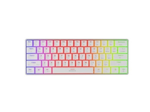 Natec Klawiatura Genesis THOR 660 G2 US RGB biała