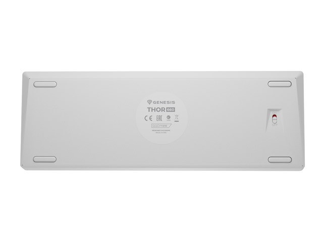 Natec Klawiatura Genesis THOR 660 G2 US RGB biała