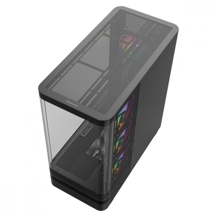 MODECOM Obudowa VOLCANO AQ100 MID ARGB szkło 4 wentylatory czarna