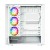 MODECOM Obudowa VOLCANO AQ300 MID RGB GLASS 4 wentylatory biała
