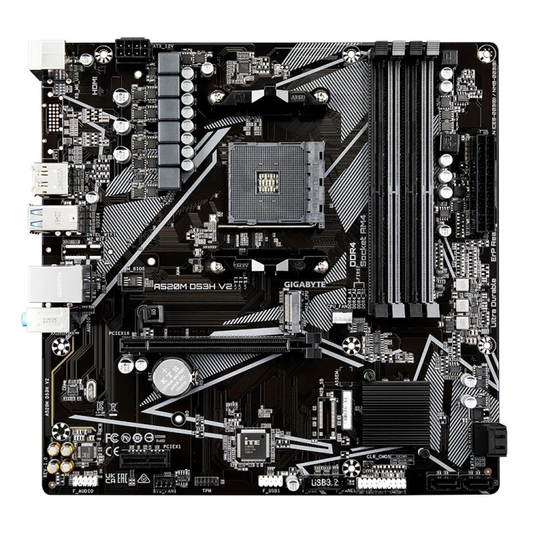 Gigabyte Płyta główna A520M DS3H V2 AM4 4DDR4 HDMI/DP mATX