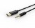 Gembird Kabel USB typu C do stereo 3.5 mm AUX, 1.5 m, czarny