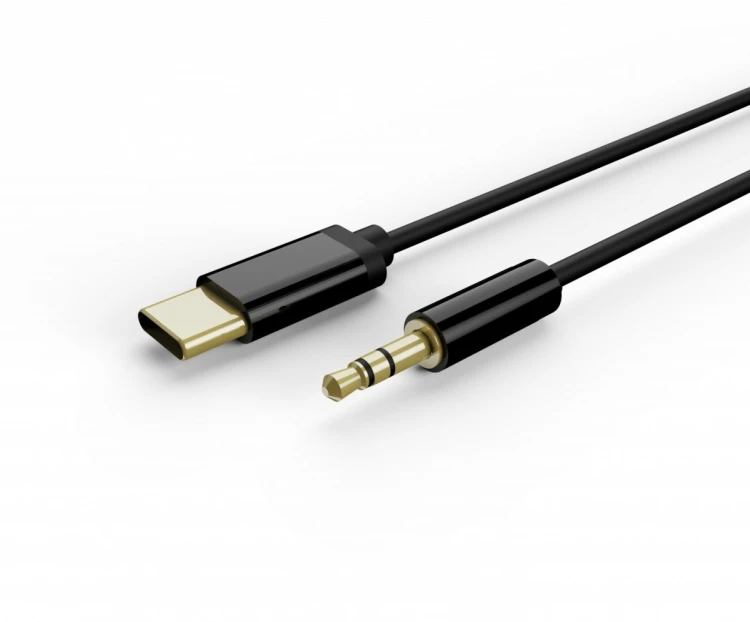 Gembird Kabel USB typu C do stereo 3.5 mm AUX, 1.5 m, czarny