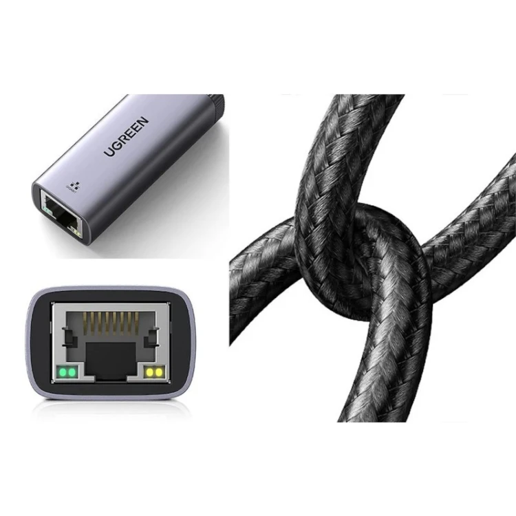 Ugreen Adapter sieciowy USB-C -> LAN RJ45 CM483