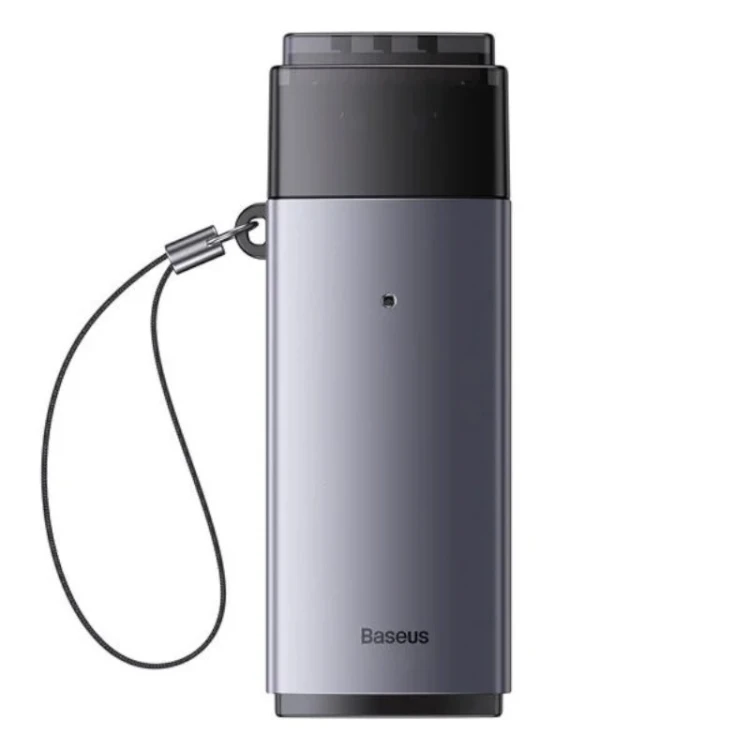 Baseus Czytnik kart USB 3.0 SD + microSD szary