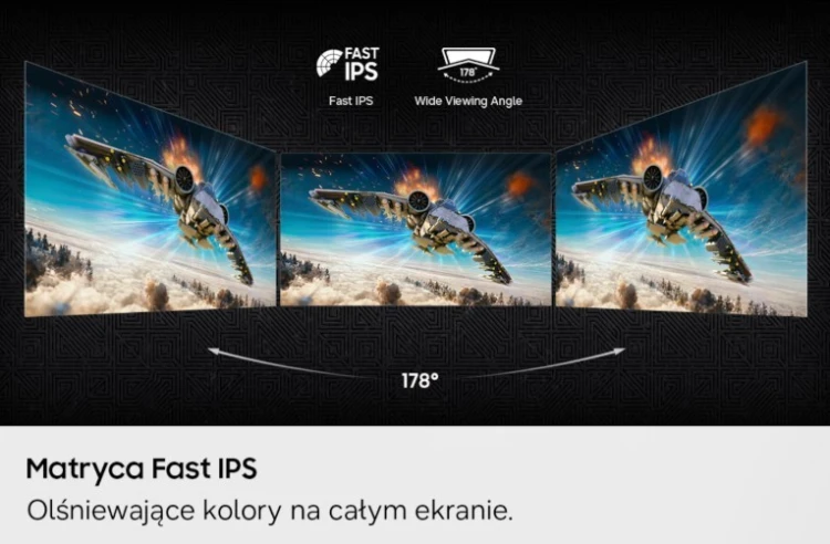 Samsung Monitor 27 cali Odyssey G80HF IPS 5120x2880 5K 16:9 2xHDMI 1xDP 2xUSB 3.2 1ms 360/180Hz HAS+PIV płaski 3Yd2d (LS27HG806EFXEN)