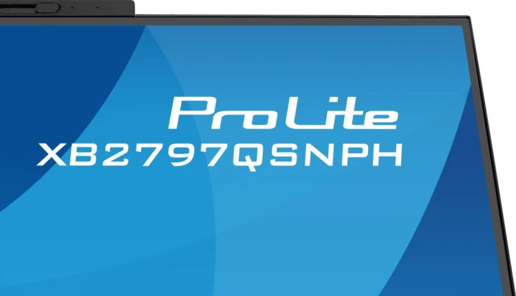 IIYAMA Monitor 27 cali Prolite XB2797QSNPH-B1,IPS,QHD,CAM,MIC,HDMI, DP, 4xUSB,75Hz, USB-C DOCK  96W, RJ45,KVM, 2x2W, 5MP WINDOWS HELLO, HAS 150,  350C