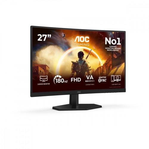 AOC Monitor 27 cali C27G42FE Curved VA 180Hz HDMI DP