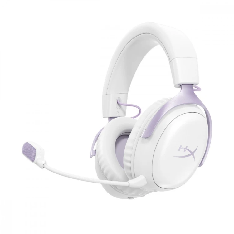 HyperX Zestaw słuchawkowy gamingowy Cloud III S bezprzewodowy lawendowy - D95DFAA