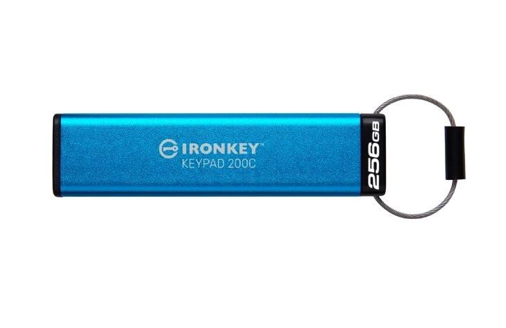 Kingston Pendrive 256GB IronKey Keypad 200C USB-C FIPS140-3 Lvl3 AES-256