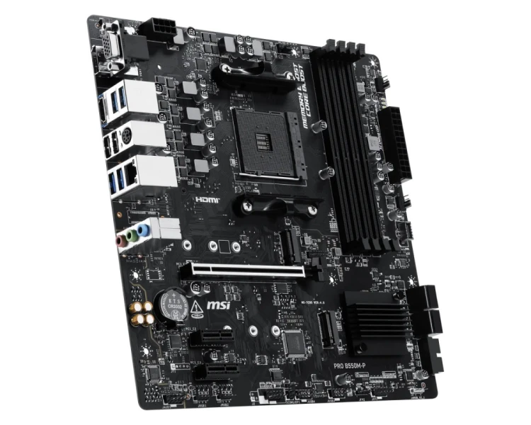 MSI Płyta główna PRO B550M-P AM4 4DDR4 mATX