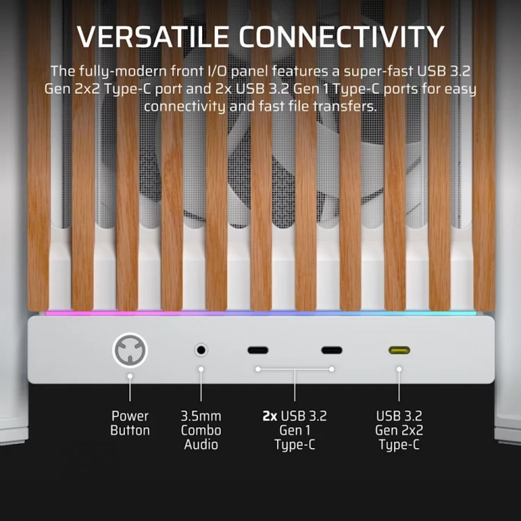 Corsair Obudowa FRAME 5000D WOOD RS White/Oak