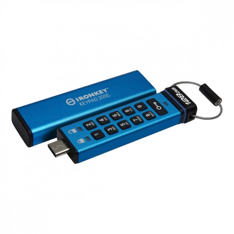 Kingston Pendrive 128GB IronKey Keypad 200C USB-C FIPS140-3 Lvl3 AES-256