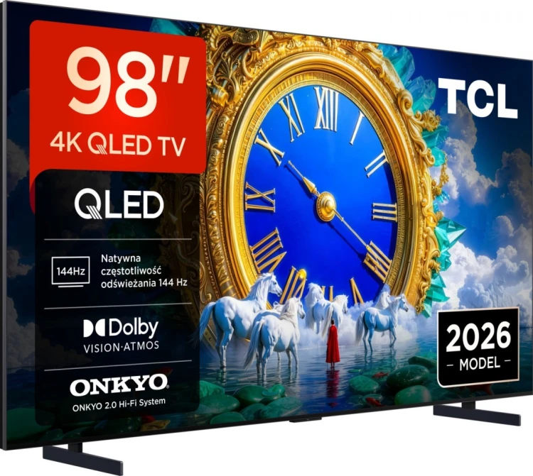 TCL Telewizor 98 cali QLED 98A400