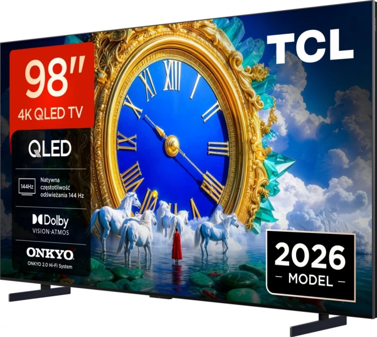 TCL Telewizor 98 cali QLED 98A400