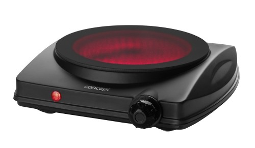 Concept Kuchenka elektryczna jednopalnikowa 1250W VE3065 czarna