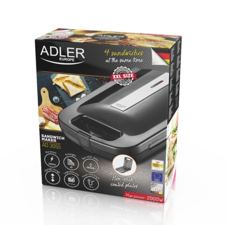 Adler Opiekacz do kanapek AD 3055