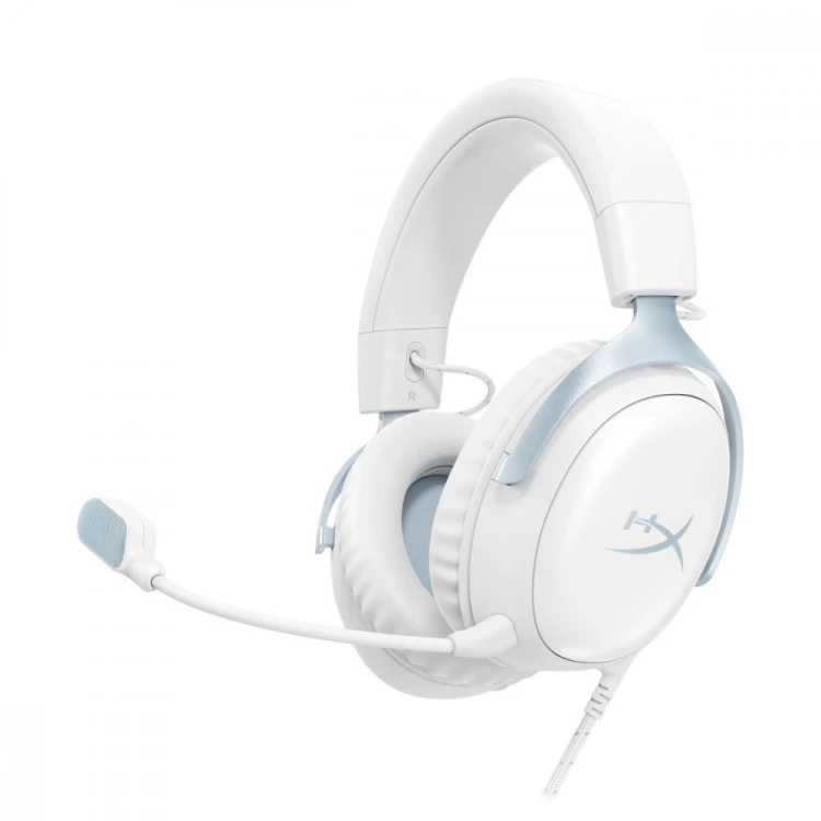 HyperX Zestaw słuchawkowy gamingowy Cloud III biały-niebieski - DF7F1AA