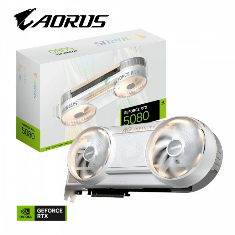 Gigabyte Karta graficzna AORUS GeForce RTX 5080 INFINITY WOOD 16G 256bit