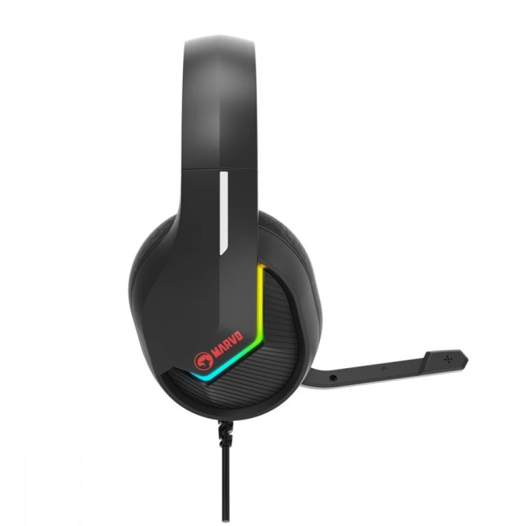 MARVO Słuchawki TACTIC 40 RGB mikrofon wired czarne