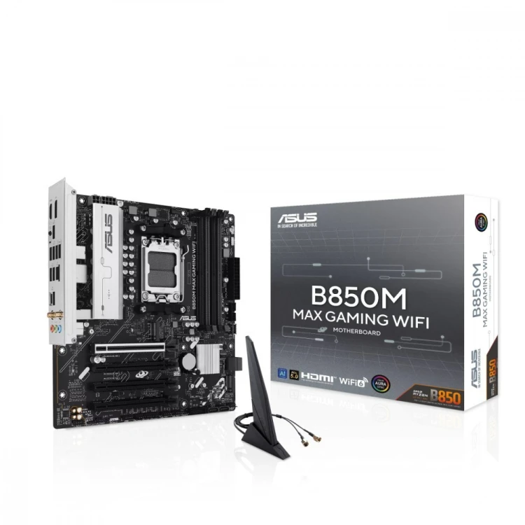Asus Płyta główna B850M MAX GAMING WIFI AM5 4DDR5 mATX