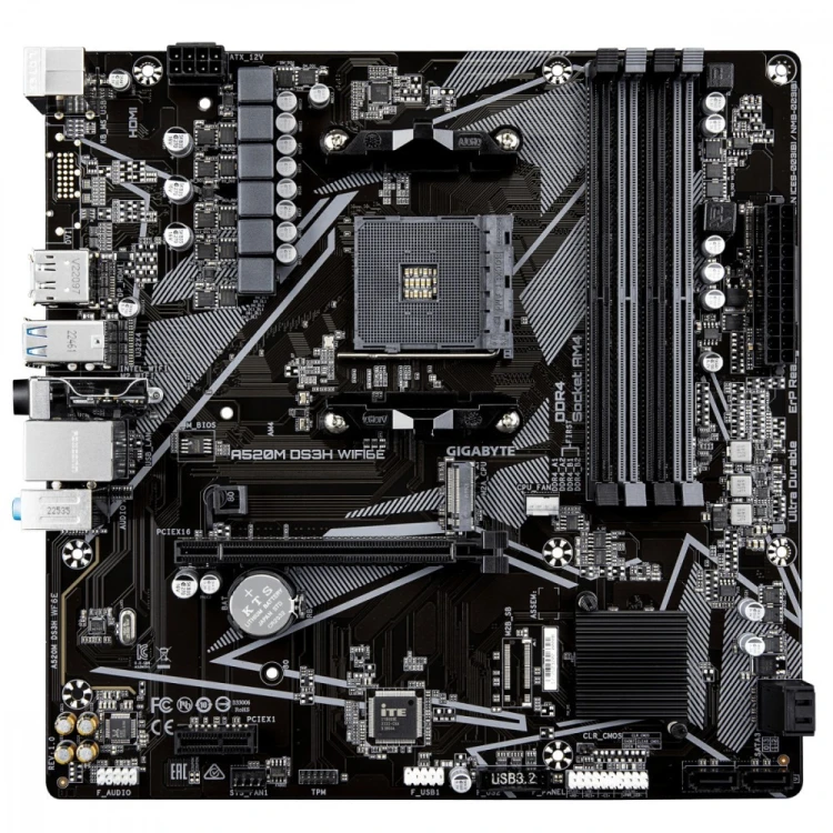 Gigabyte Płyta główna A520M DS3H WF6E AM4 4DDR4 mATX
