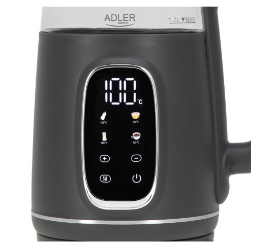 Adler Czajnik 1,7l LED z regulacją temperatury AD 1305GS