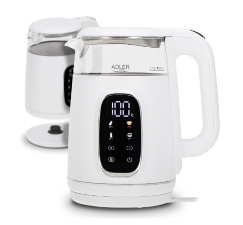 Adler Czajnik 1,7l LED regulacją temperatury AD 1305WS