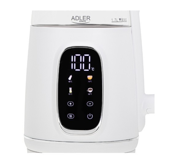 Adler Czajnik 1,7l LED regulacją temperatury AD 1305WS