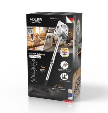 Adler Odkurzacz pionowy przewodowy AD 7036W