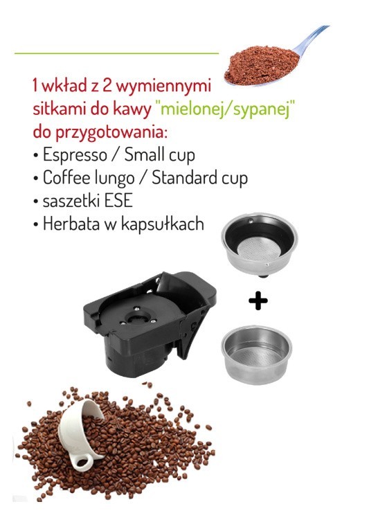 Camry Ekspres ciśnieniowy wielokapsułkowy CR 4414W