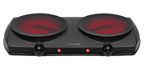 Concept Kuchenka elektryczna dwupalnikowa czarna VE3060