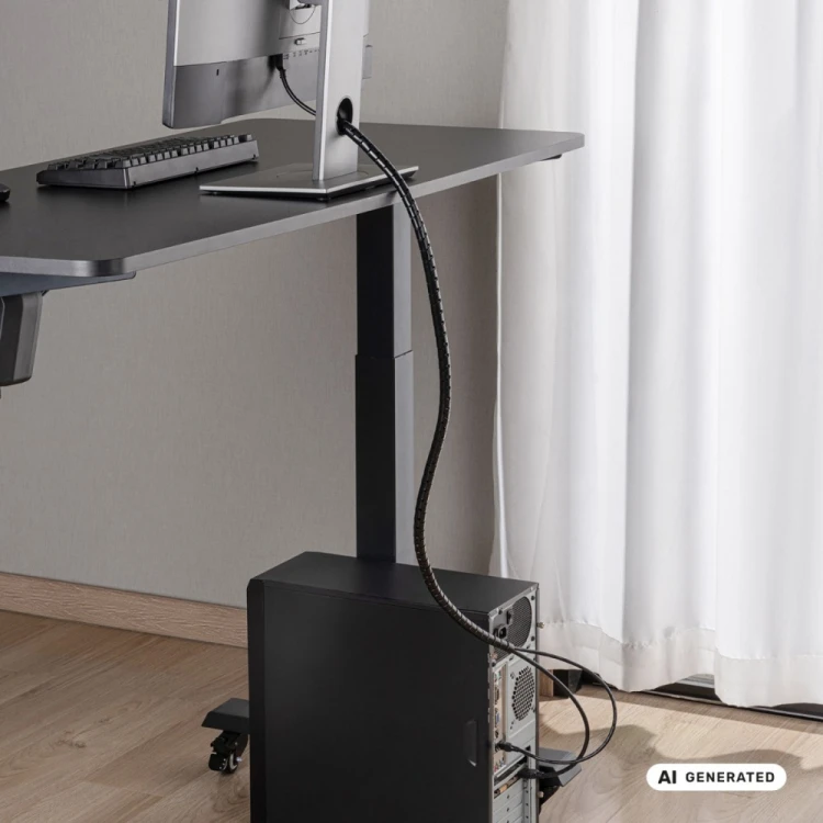 Maclean Oragnizator kabli, czarny MCTV-898 B
