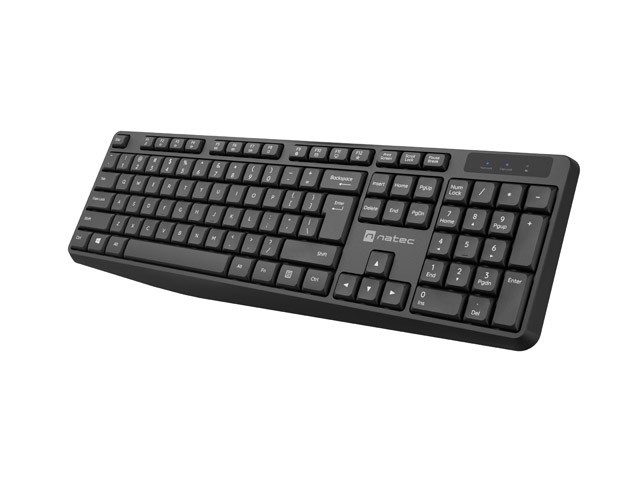Natec Zestaw 2w1 Squid Plus US czarny klawiatura + mysz laserowa bezprzewodowa