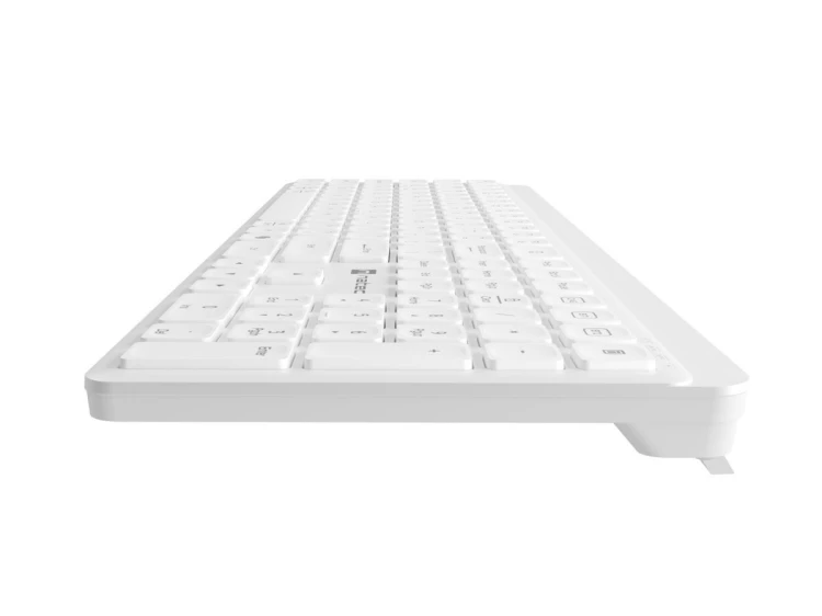 Natec Klawiatura Tang US bezprzewodowa BT + 2.4GHz cicha Slim biała