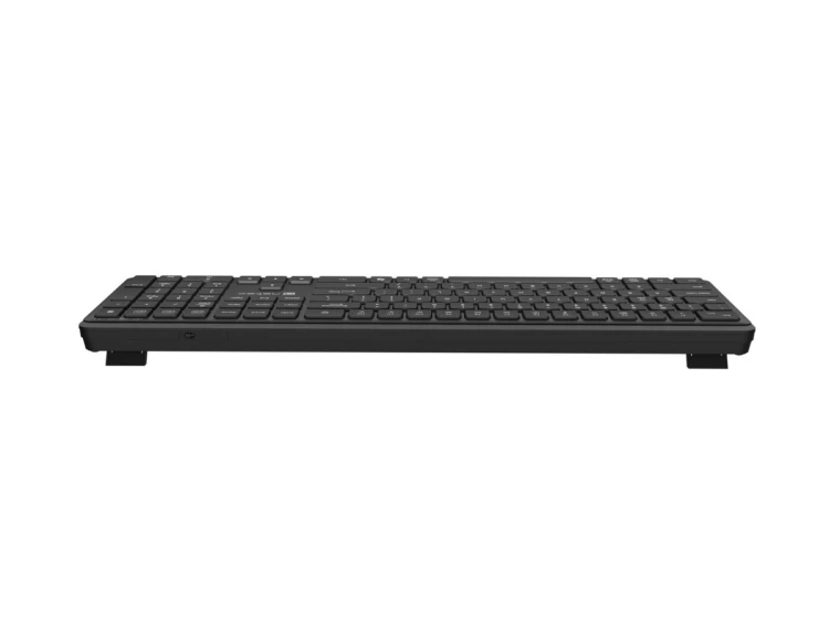 Natec Klawiatura Tang US bezprzewodowa BT + 2.4GHz cicha Slim czarna