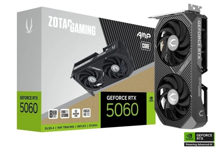 ZOTAC Karta graficzna RTX 5060 AMP CORE 8GB GDDR7 128bit 3DP/HDMP