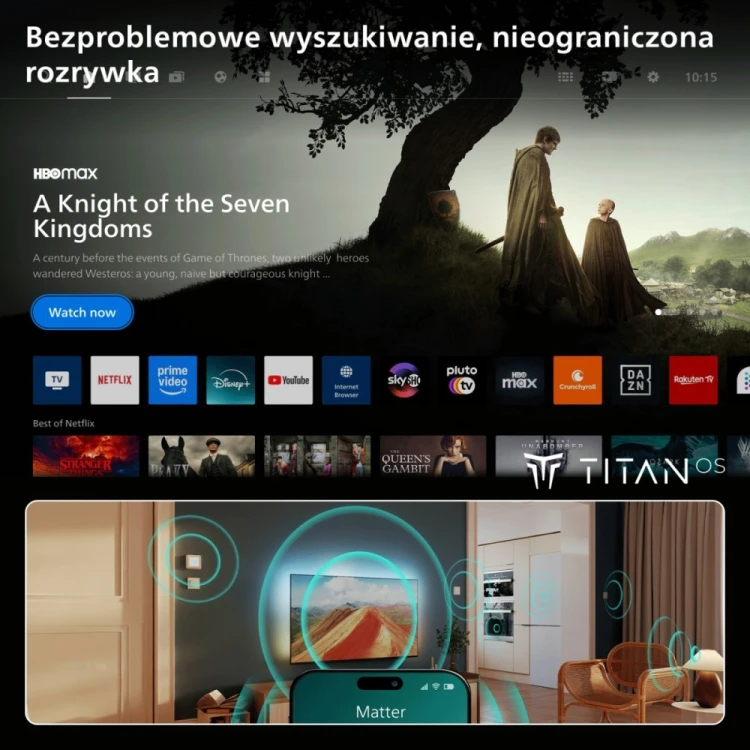 Philips Telewizor 65 cali QD MiniLED 65MLED901/12