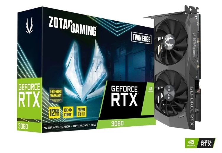 ZOTAC Karta graficzna RTX 3060 Twin Edge 12GB GDDR6 192bit 3DP/HDM