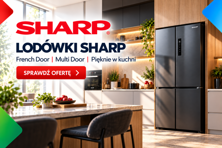 Lodówki Sharp French Door i Multi Door – oferta sklepu Topcena24