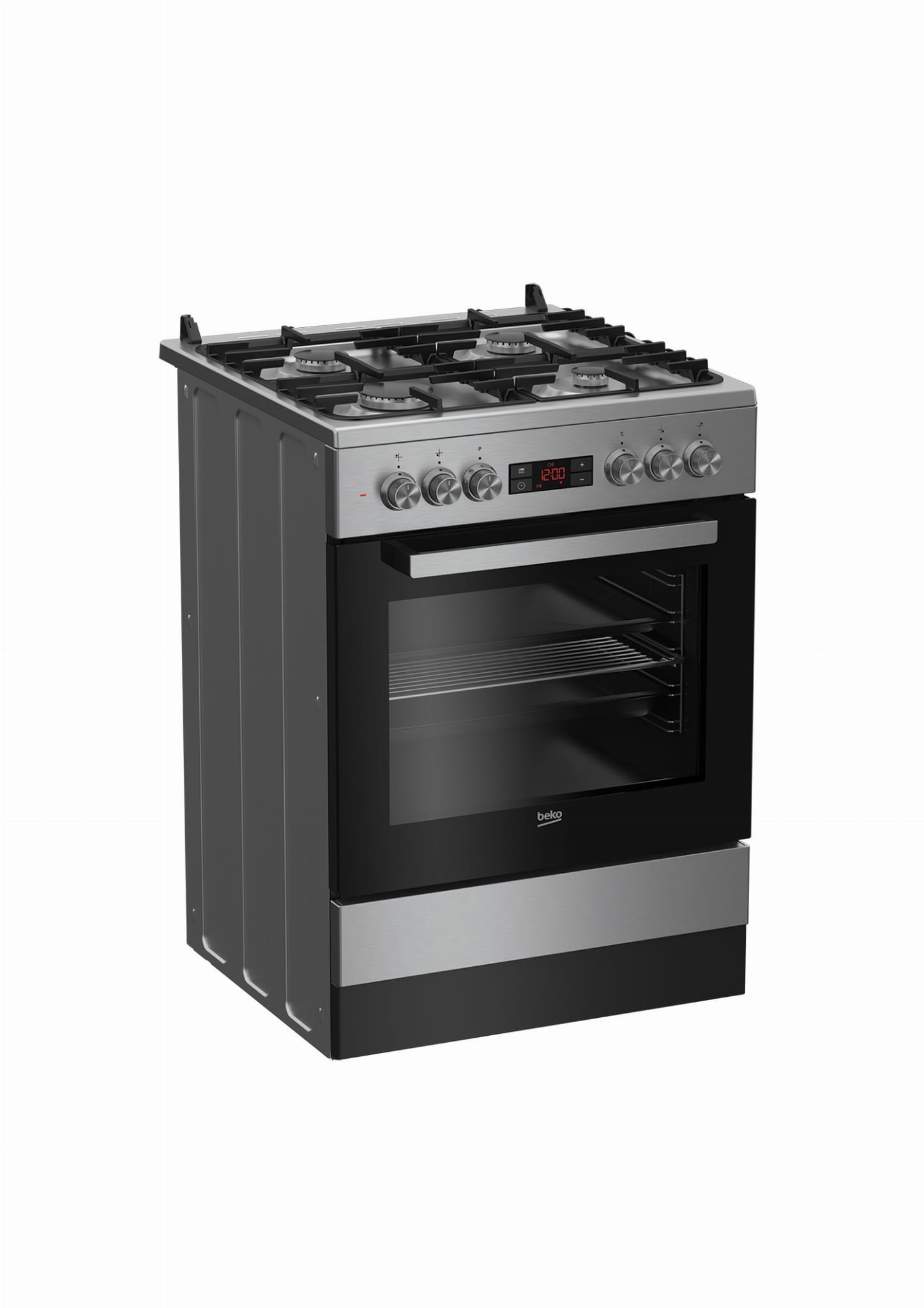 KUCHNIA BEKO INOX FSM62331DXT 60CM GAZOWO-ELEKTRYCZNA ŻELIWO