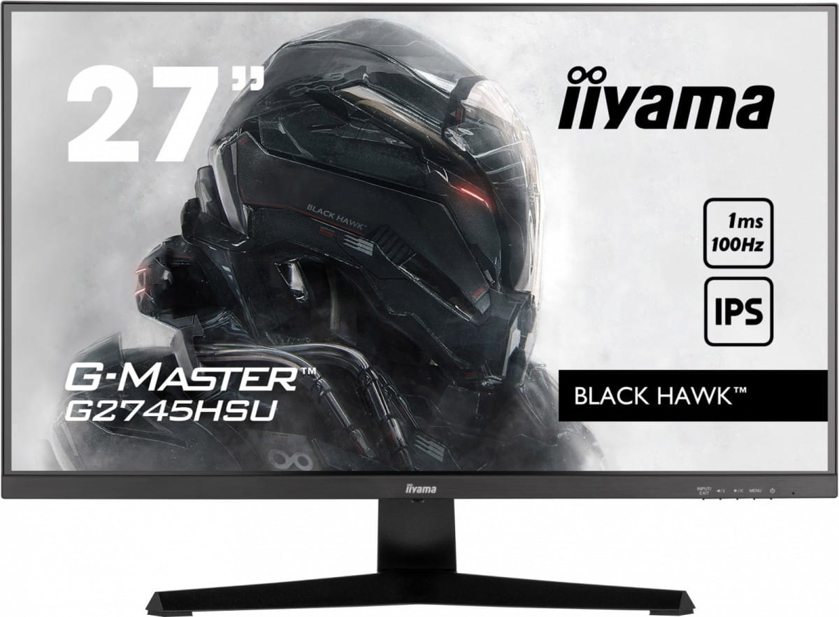 IIYAMA Monitor G-Master G2745HSU-B1 27 cali G2745HSU-B1 IPS,FHD,100Hz,1ms,2xUSB,2x2W,FreeSync