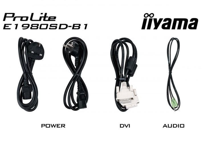 IIYAMA Monitor 19 cali ProLite E1980D-B1 VGA,DVI,5:4,TN,5ms,250cd