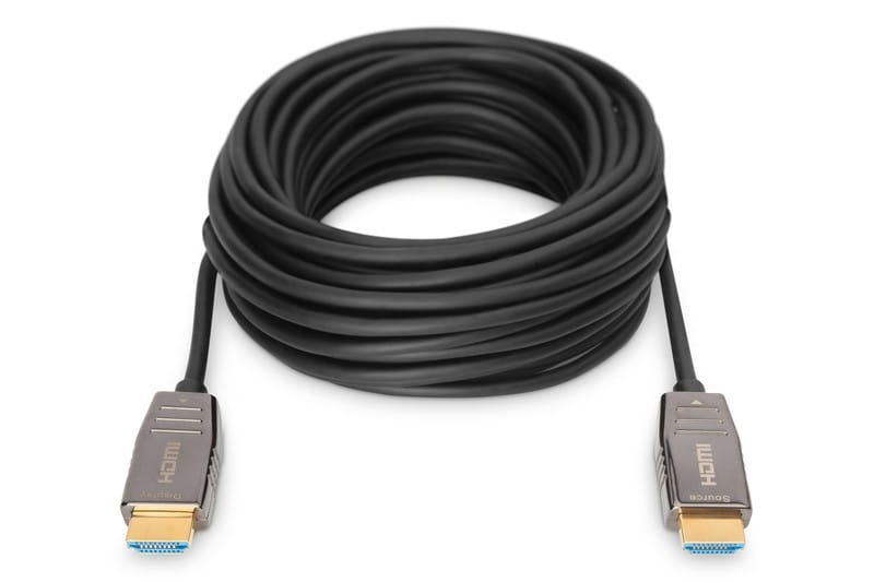 Digitus Kabel połączeniowy hybrydowy AOC HDMI 2.1 Ultra High Speed 8K/60Hz UHD HDMI A/HDMI A M/M 30m Czarny