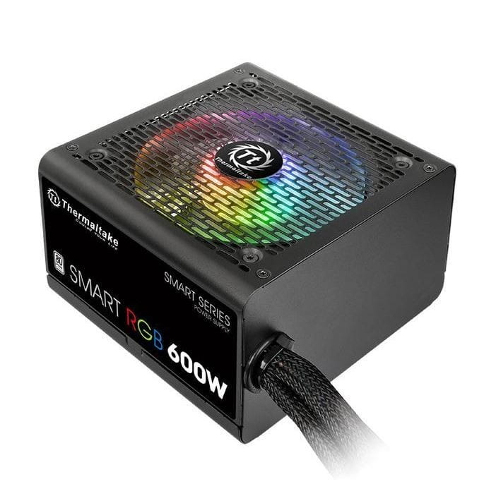 Thermaltake Smart 600W RGB (80+ 230V EU, 2xPEG, 120mm, Single Rail)