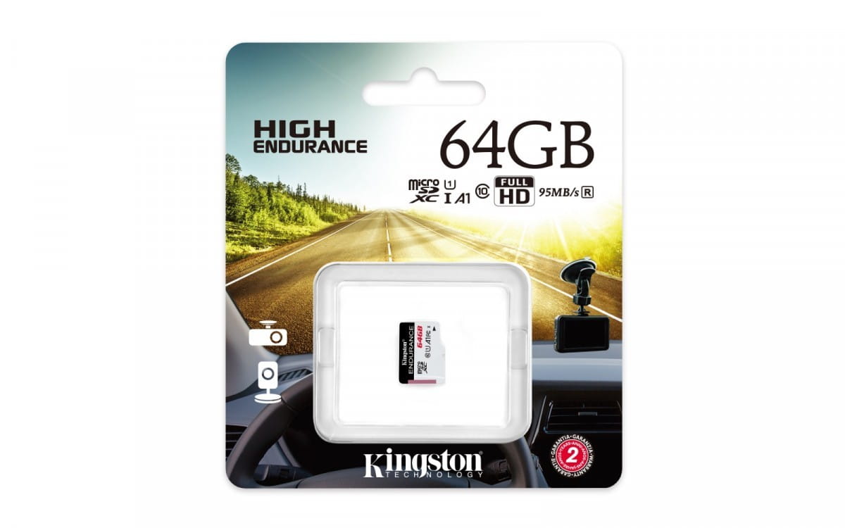 Kingston Karta microSD  64GB Endurance 95/30MB/s C10 A1 UHS-I